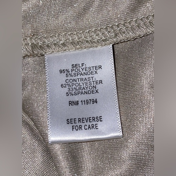 NEW One World Abstract Print Knit Full Zip Jacket Women XL Boho Mix Media - Picture 4 of 9